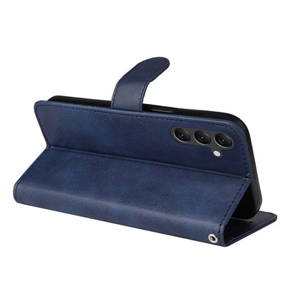For Samsung Galaxy A15 5G Case Shockproof Phone Shell Calf Texture Leather Wallet Phone Cover