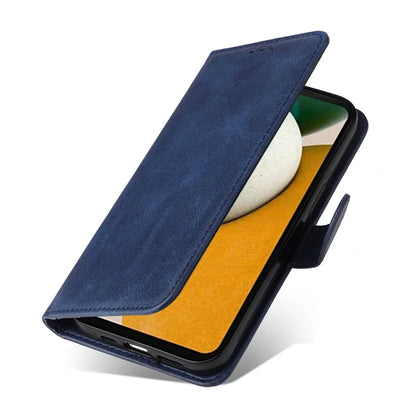 For Samsung Galaxy A15 5G Case Shockproof Phone Shell Calf Texture Leather Wallet Phone Cover