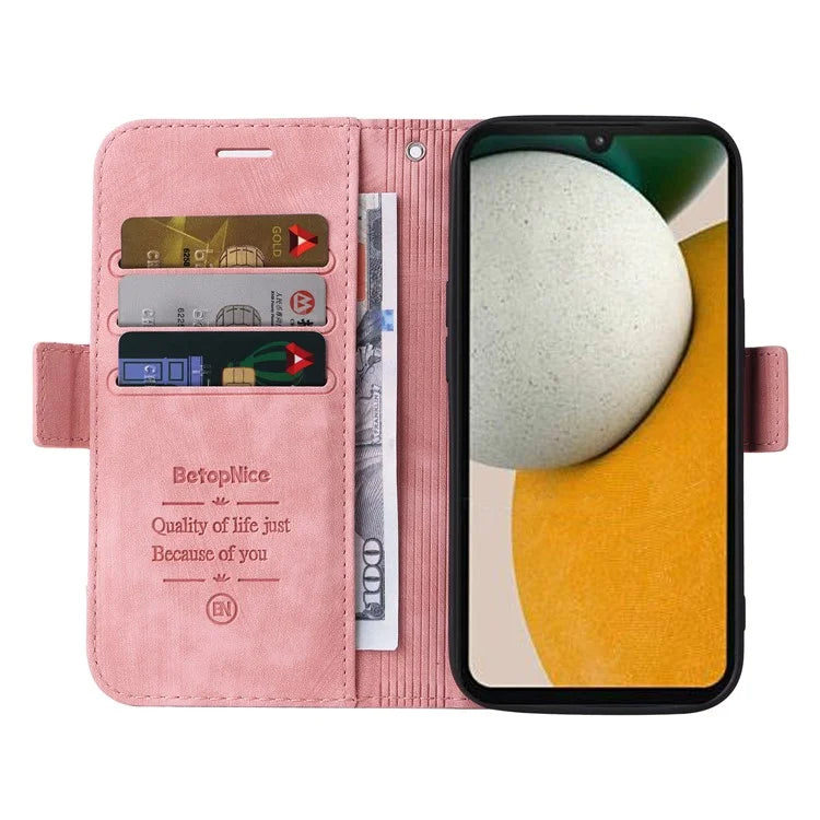 BETOPNICE 001 Stand PU Leather Phone Shell for Samsung Galaxy A15 5G Case Folding Wallet Phone Cover