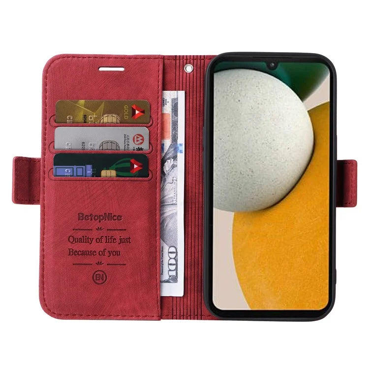 BETOPNICE 001 Stand PU Leather Phone Shell for Samsung Galaxy A15 5G Case Folding Wallet Phone Cover