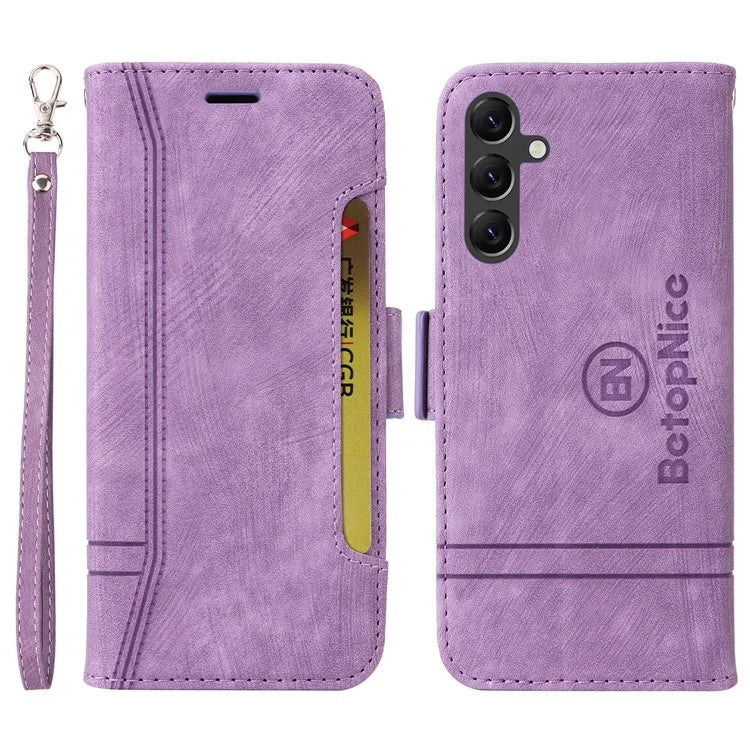 BETOPNICE 001 Stand PU Leather Phone Shell for Samsung Galaxy A15 5G Case Folding Wallet Phone Cover