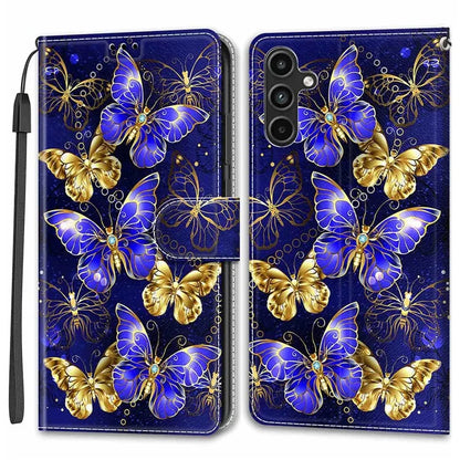 For Samsung Galaxy A15 4G Case Pattern Phone Cover with Card Slots