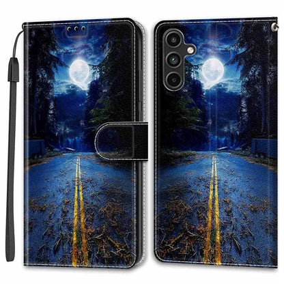 For Samsung Galaxy A15 4G Case Pattern Phone Cover with Card Slots