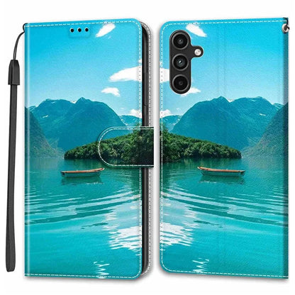 For Samsung Galaxy A15 4G Case Pattern Phone Cover with Card Slots