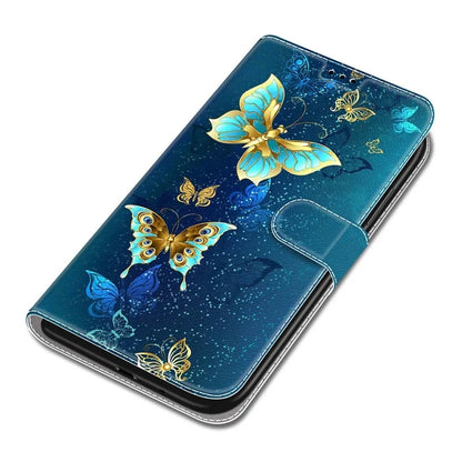 For Samsung Galaxy A15 4G Case Pattern Phone Cover with Card Slots