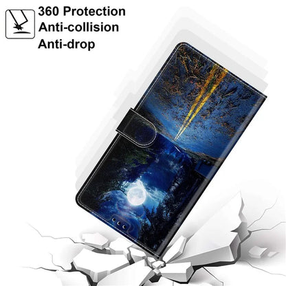 For Samsung Galaxy A05 4G Case PU Leather Pattern Printing Phone Cover