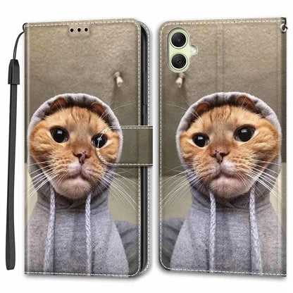 For Samsung Galaxy A05 4G Case PU Leather Pattern Printing Phone Cover