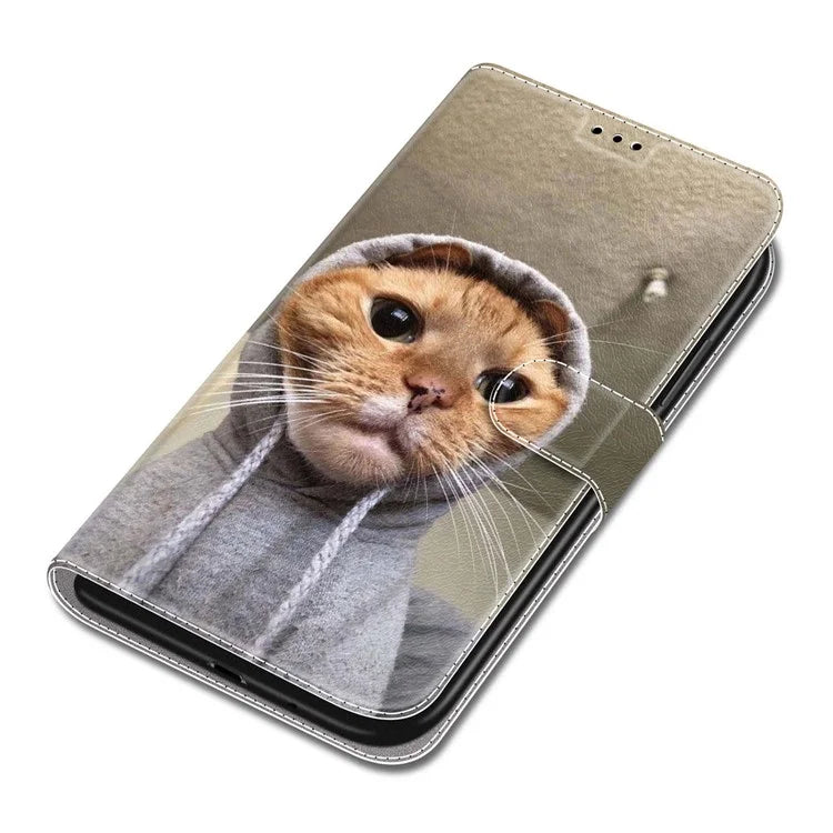 For Samsung Galaxy A05 4G Case PU Leather Pattern Printing Phone Cover