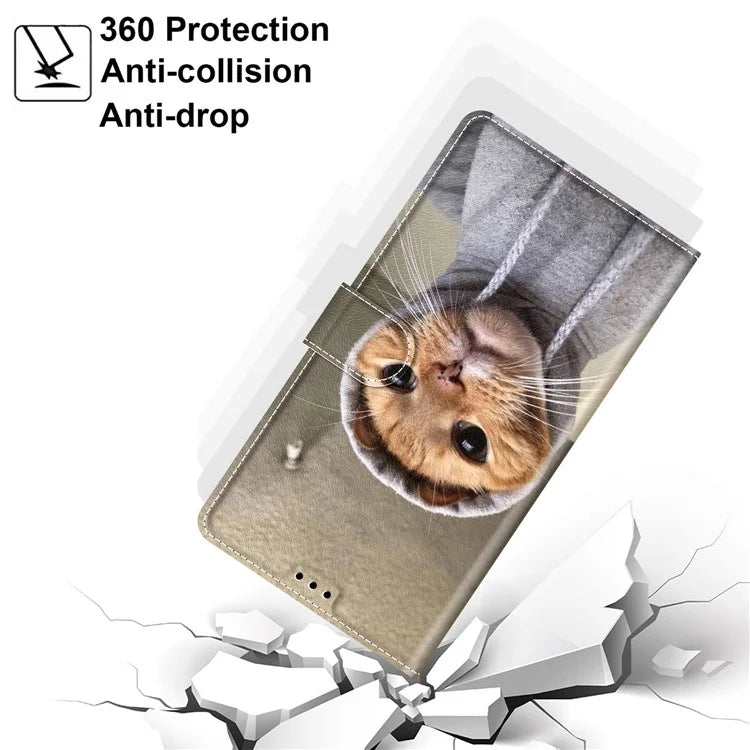 For Samsung Galaxy A05 4G Case PU Leather Pattern Printing Phone Cover