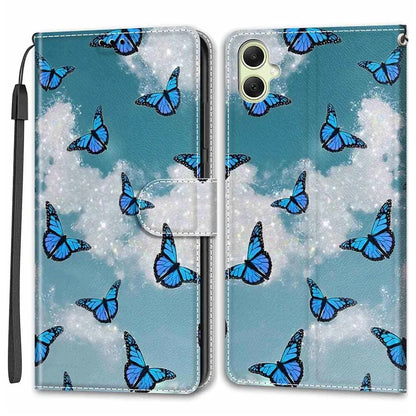 For Samsung Galaxy A05 4G Case PU Leather Pattern Printing Phone Cover