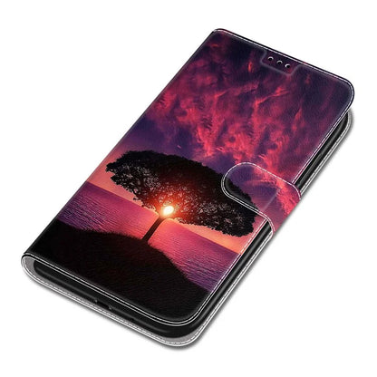 For Samsung Galaxy A05 4G Case PU Leather Pattern Printing Phone Cover
