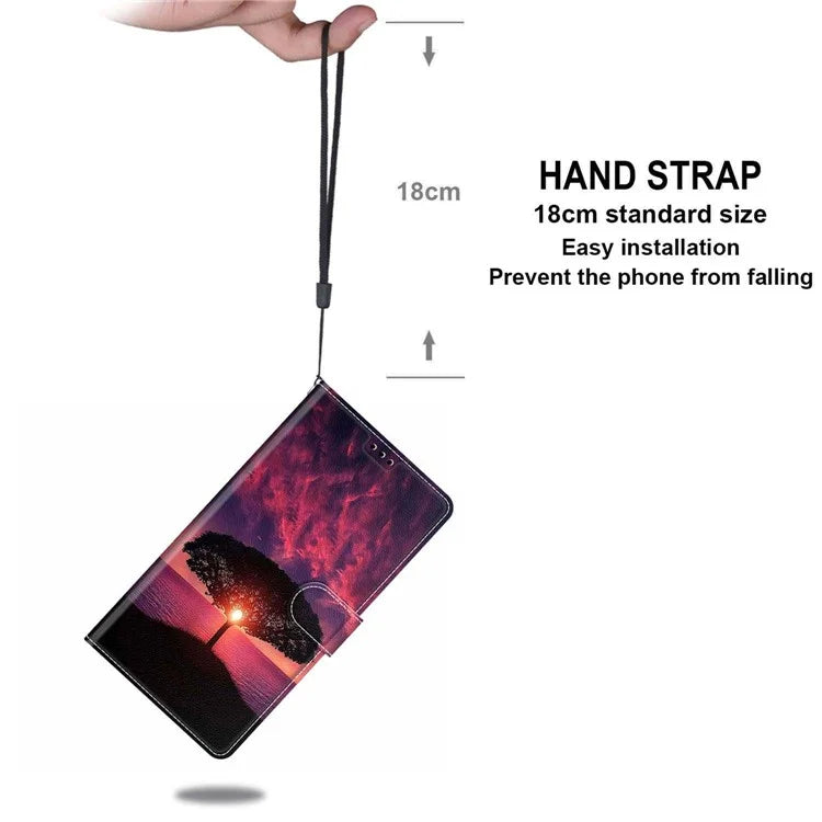 For Samsung Galaxy A05 4G Case PU Leather Pattern Printing Phone Cover