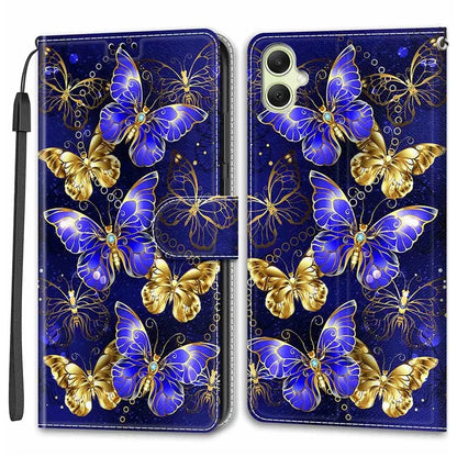 For Samsung Galaxy A05 4G Case PU Leather Pattern Printing Phone Cover