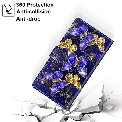 For Samsung Galaxy A05 4G Case PU Leather Pattern Printing Phone Cover