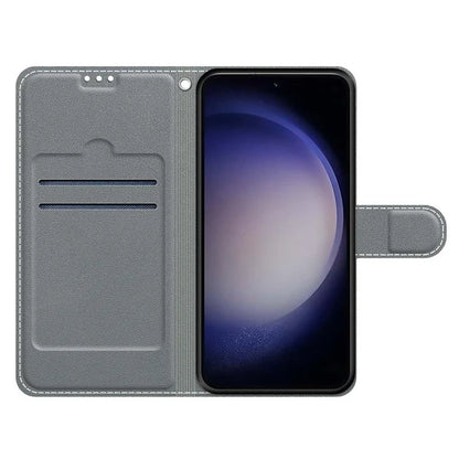 For Samsung Galaxy A05 4G Case PU Leather Pattern Printing Phone Cover