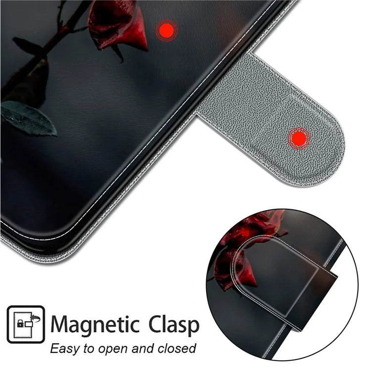For Samsung Galaxy A05 4G Case PU Leather Pattern Printing Phone Cover