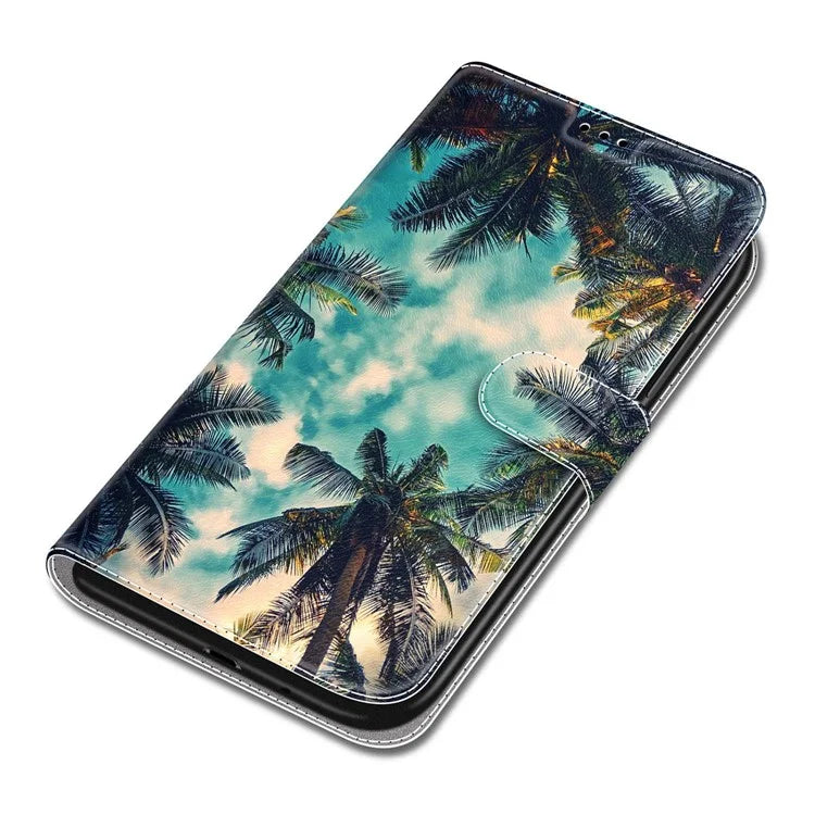 For Samsung Galaxy A05 4G Case PU Leather Pattern Printing Phone Cover