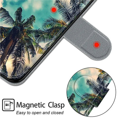 For Samsung Galaxy A05 4G Case PU Leather Pattern Printing Phone Cover