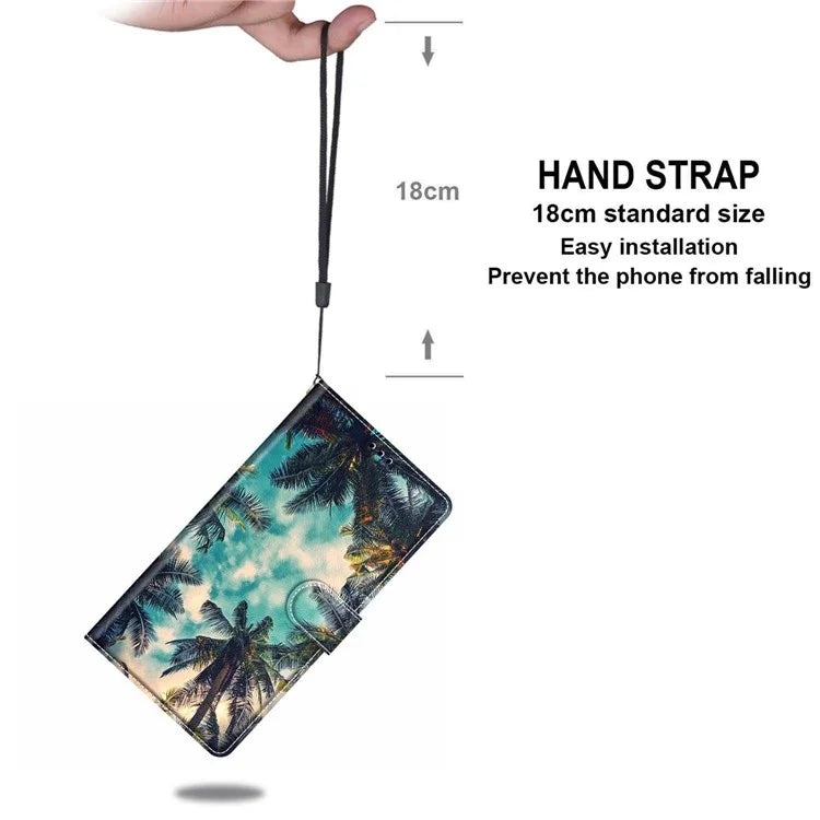 For Samsung Galaxy A05 4G Case PU Leather Pattern Printing Phone Cover