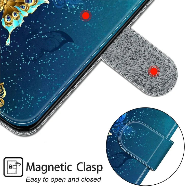 For Samsung Galaxy A05 4G Case PU Leather Pattern Printing Phone Cover