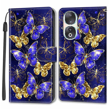 For Honor 90 Case Pattern Printing PU Leather Cover with Card Holder