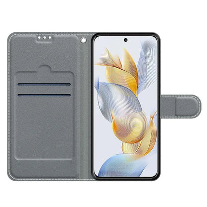 For Honor 90 Case Pattern Printing PU Leather Cover with Card Holder
