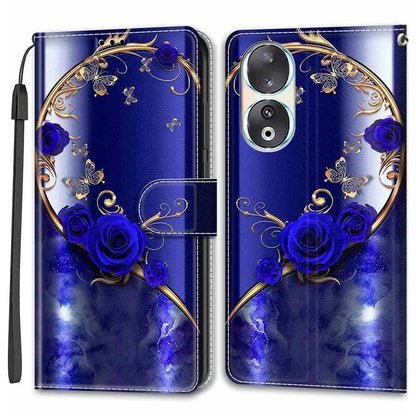 For Honor 90 Case Pattern Printing PU Leather Cover with Card Holder