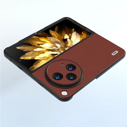 ABEEL For Oppo Find N3 5G / OnePlus Open Case Genuine Cow Leather+PC Soft-touch Cover