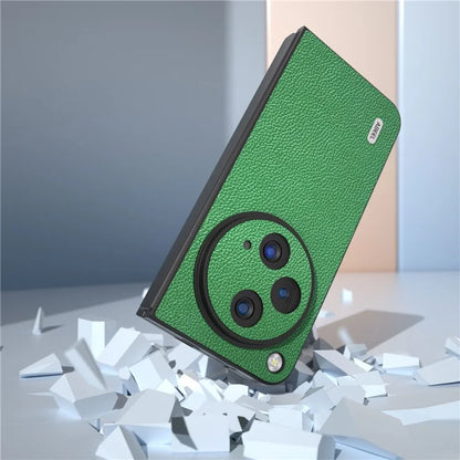 ABEEL For Oppo Find N3 5G / OnePlus Open Case Litchi Texture Genuine Cow Leather Coating Cover