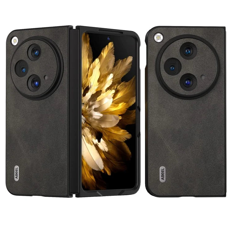 ABEEL For Oppo Find N3 5G / OnePlus Open Case PU Leather Cowhide Texture Phone Back Cover
