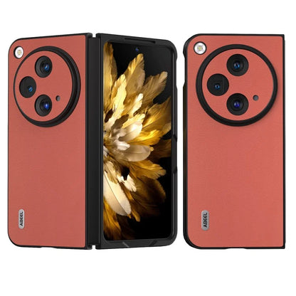 ABEEL For Oppo Find N3 5G / OnePlus Open Case Genuine Cow Leather + Hard PC Shell