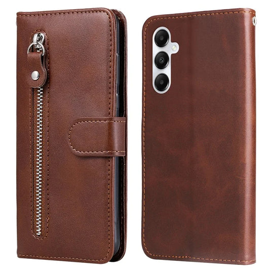 For Samsung Galaxy A05s 4G Case Leather Cellphone Cover with Zipper Pocket Wallet