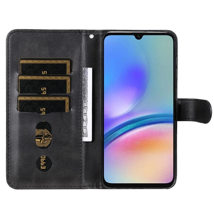 For Samsung Galaxy A05s 4G Case Leather Cellphone Cover with Zipper Pocket Wallet