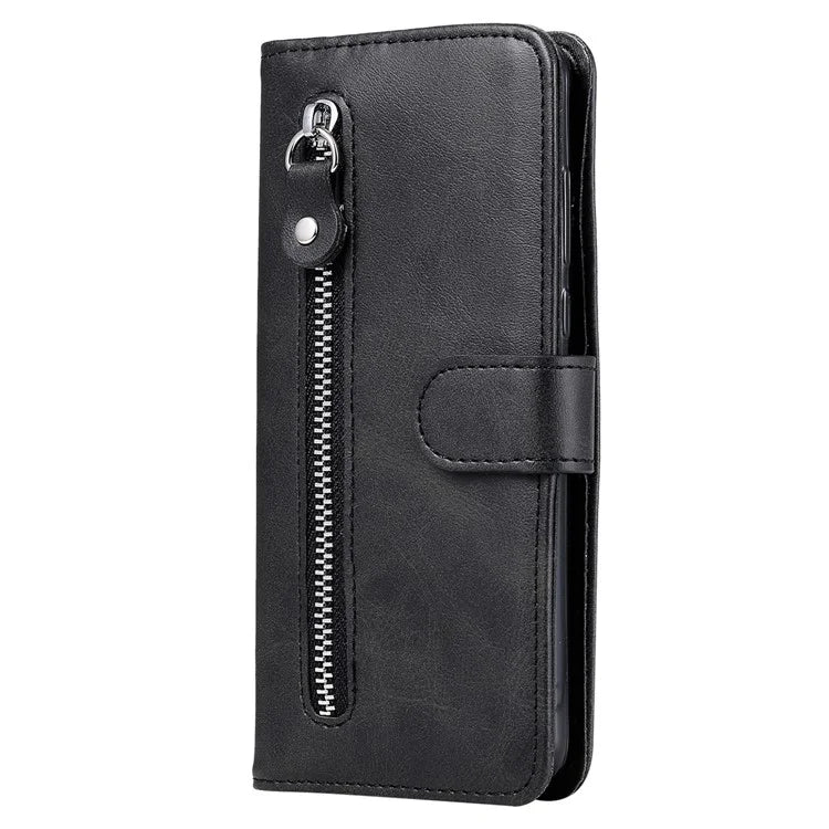 For Samsung Galaxy A05s 4G Case Leather Cellphone Cover with Zipper Pocket Wallet