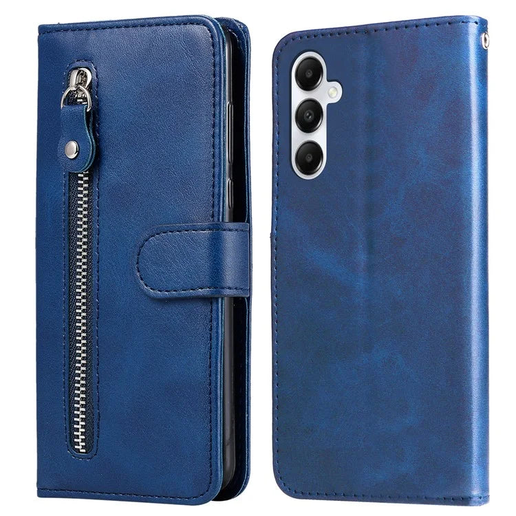 For Samsung Galaxy A05s 4G Case Leather Cellphone Cover with Zipper Pocket Wallet