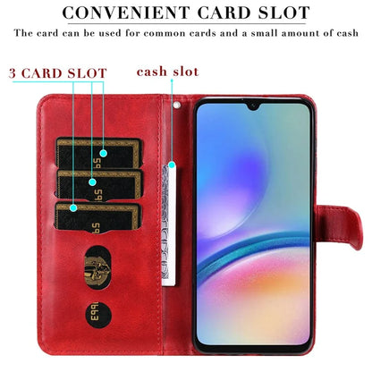 For Samsung Galaxy A05s 4G Case Leather Cellphone Cover with Zipper Pocket Wallet
