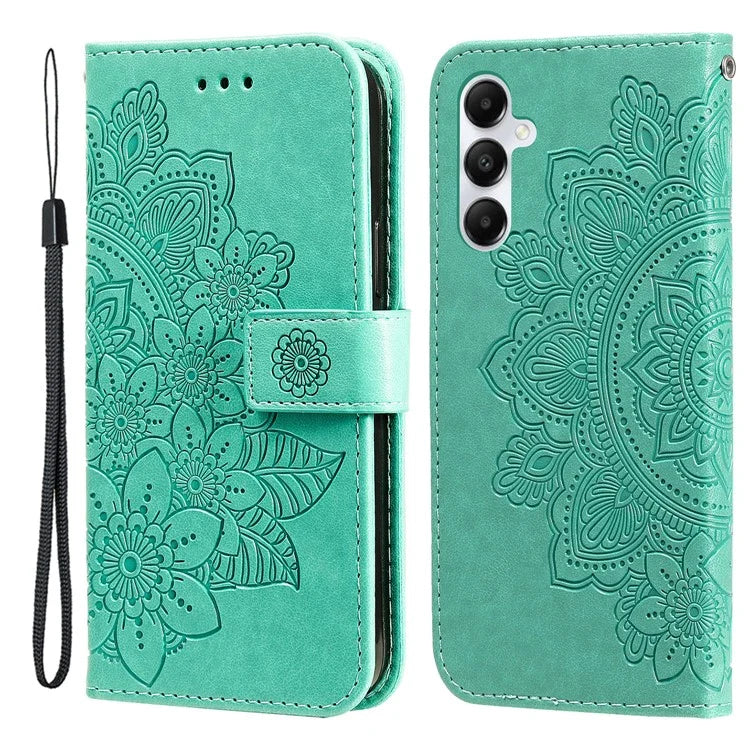 For Samsung Galaxy A05s 4G Imprinted PU Leather Case Cell Phone Shell Stand Wallet Cover