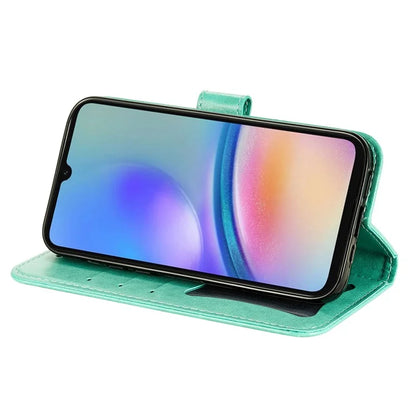 For Samsung Galaxy A05s 4G Imprinted PU Leather Case Cell Phone Shell Stand Wallet Cover