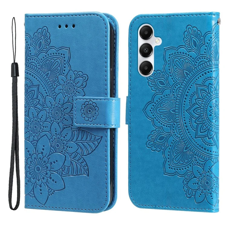For Samsung Galaxy A05s 4G Imprinted PU Leather Case Cell Phone Shell Stand Wallet Cover