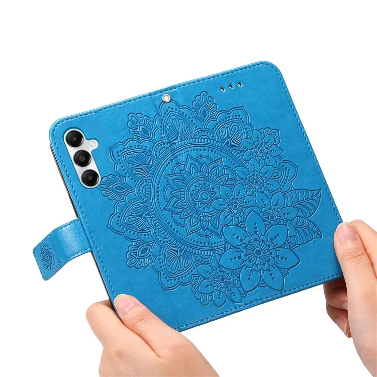 For Samsung Galaxy A05s 4G Imprinted PU Leather Case Cell Phone Shell Stand Wallet Cover