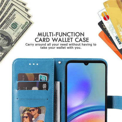 For Samsung Galaxy A05s 4G Imprinted PU Leather Case Cell Phone Shell Stand Wallet Cover