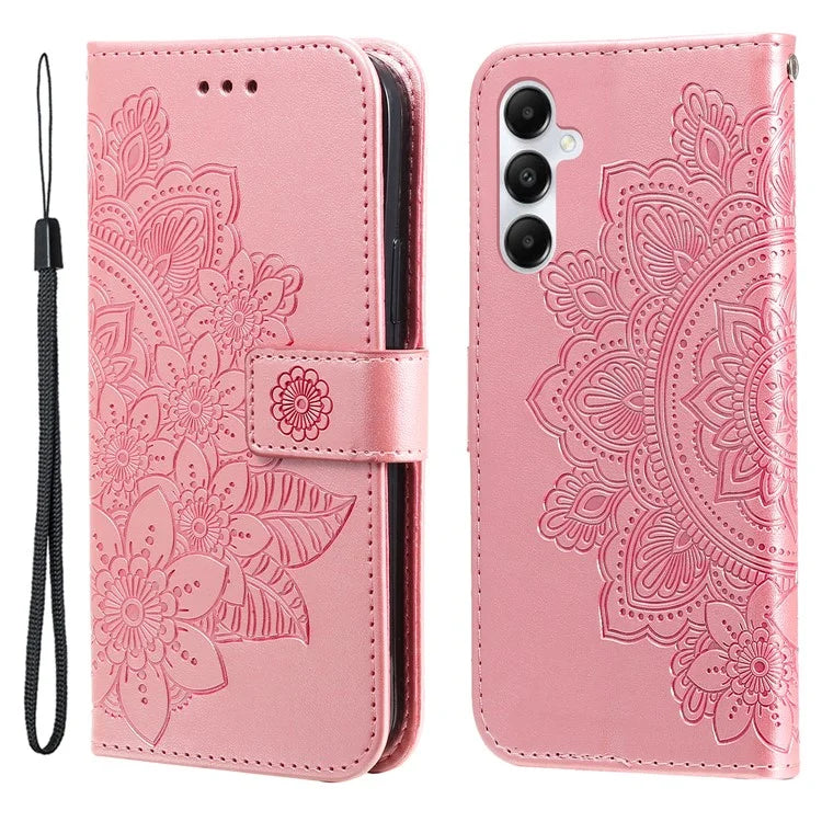 For Samsung Galaxy A05s 4G Imprinted PU Leather Case Cell Phone Shell Stand Wallet Cover