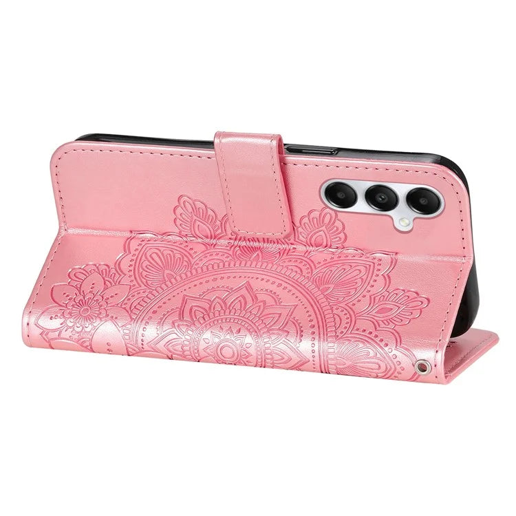 For Samsung Galaxy A05s 4G Imprinted PU Leather Case Cell Phone Shell Stand Wallet Cover