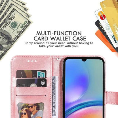For Samsung Galaxy A05s 4G Imprinted PU Leather Case Cell Phone Shell Stand Wallet Cover