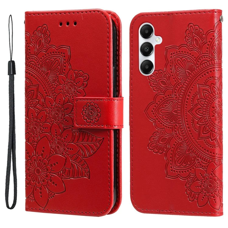 For Samsung Galaxy A05s 4G Imprinted PU Leather Case Cell Phone Shell Stand Wallet Cover