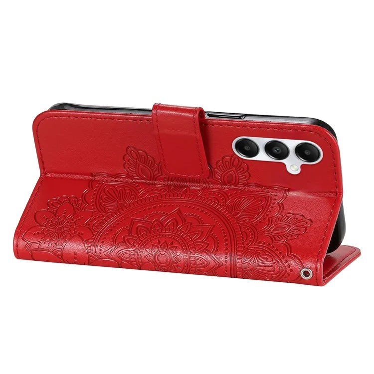 For Samsung Galaxy A05s 4G Imprinted PU Leather Case Cell Phone Shell Stand Wallet Cover