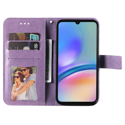 For Samsung Galaxy A05s 4G Imprinted PU Leather Case Cell Phone Shell Stand Wallet Cover