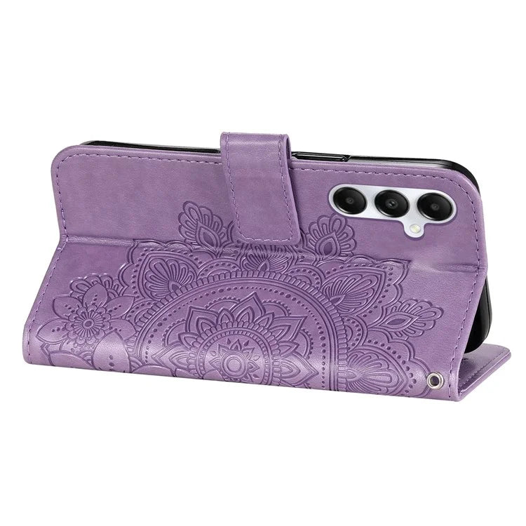 For Samsung Galaxy A05s 4G Imprinted PU Leather Case Cell Phone Shell Stand Wallet Cover