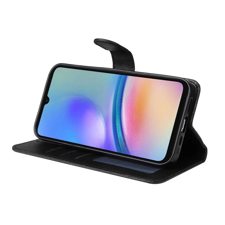 For Samsung Galaxy A05s 4G Case Calf Texture Leather Wallet Phone Stand Cover