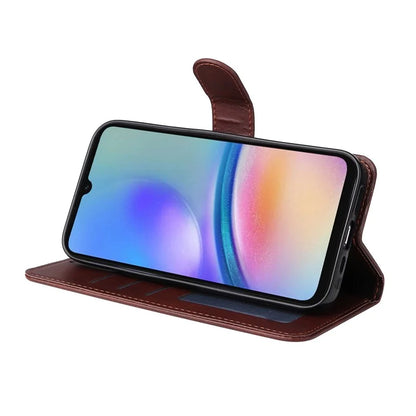 For Samsung Galaxy A05s 4G Case Calf Texture Leather Wallet Phone Stand Cover